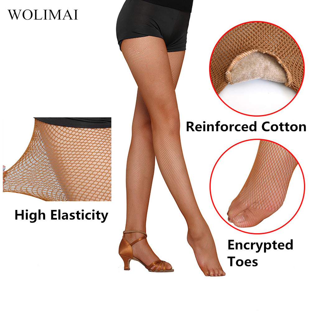 Fishnet Stocking Women - Profesjonalny taniec latynoski kabaretki skarpetki z