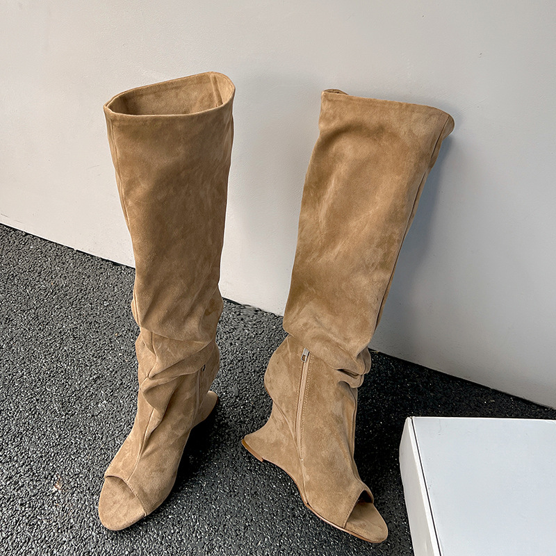 Boot Sock Slouchy - AIYKAZYSDL Dziwne Kozaki do Kolan na