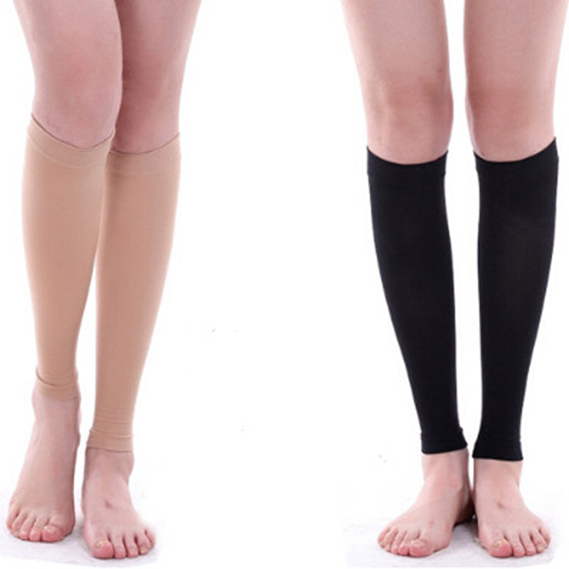 Compression Sleeve Calf - 2 szt./zestaw Elastyczne podkolanówki z otwartym