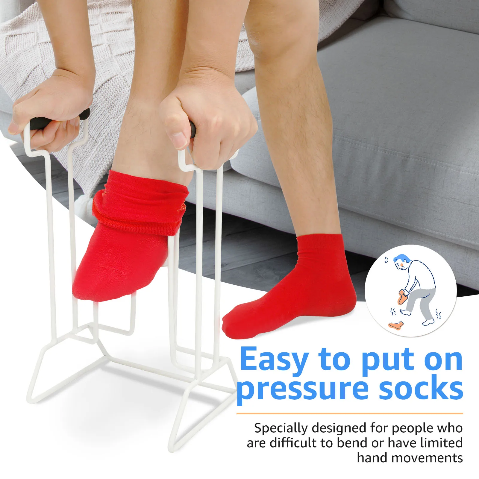Pomocnik do zakładania kompres – Sock Organizer Tray recenzja i cena